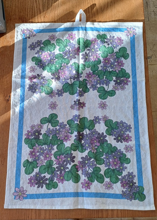 Kitchen towel "Blue flowers"